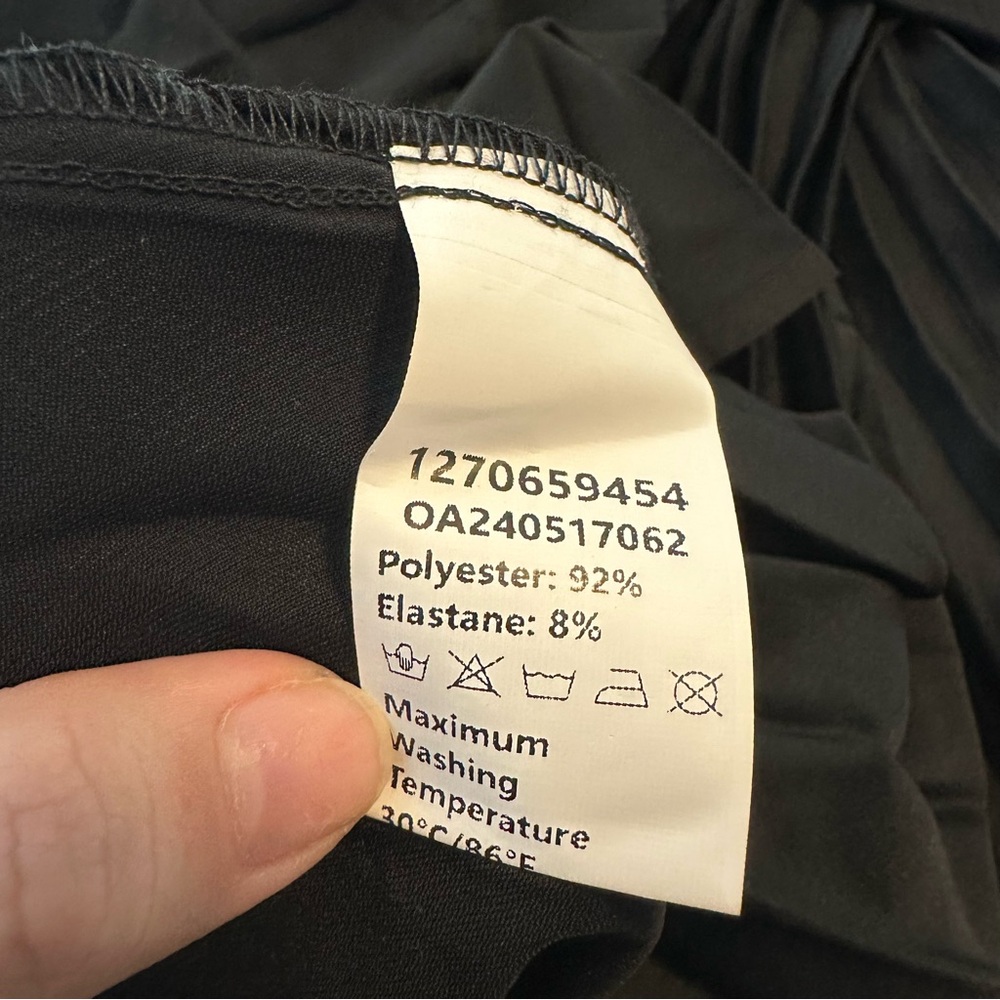 Nwt Commense Solid Pleated Strapless Split Dress … - image 6